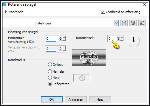 Effecten - Reflectie-effecten - Roterende spiegel