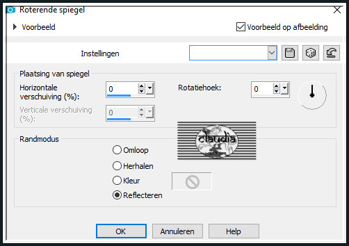 Effecten - Reflectie-effecten - Roterende spiegel