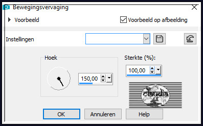 Aanpassen - Vervagen - Bewegingsvervaging