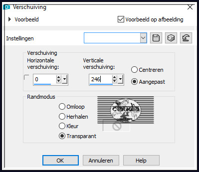 Effecten - Afbeeldingseffecten - Verschuiving