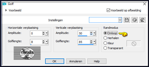 Effecten - Vervormingseffecten - Golf