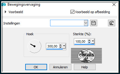 Aanpassen - Vervagen - Bewegingsvervaging