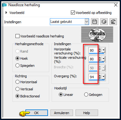 Effecten - Afbeeldingseffecten - Naadloze herhaling :