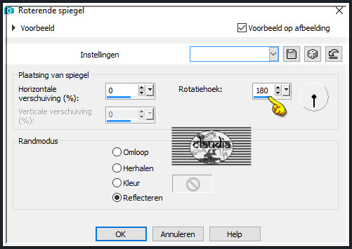 Effecten - Reflectie-effecten - Roterende spiegel :