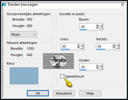 Afbeelding - Randen toevoegen : Kleur = 2de kleur