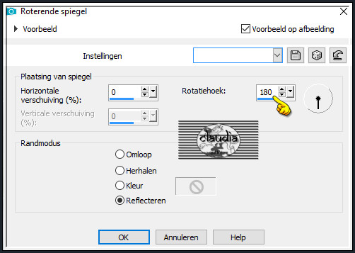 Effecten - Reflectie-effecten - Roterende spiegel :