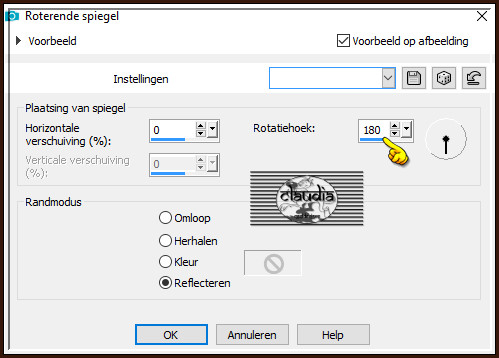 Effecten - Reflectie-effecten - Roterende spiegel :