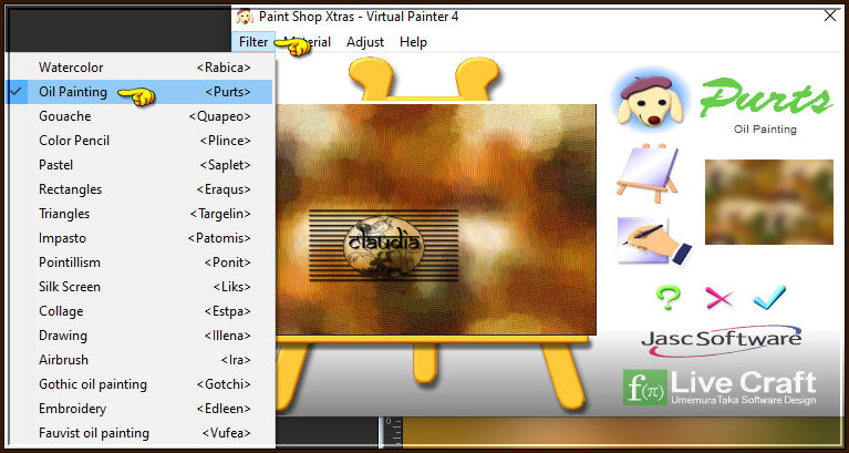 Effecten - Insteekfilters - Virtual Painter - Virtual Painter 4