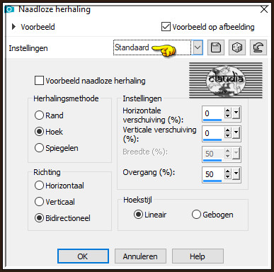 Effecten - Afbeeldingseffecten - Naadloze herhaling :