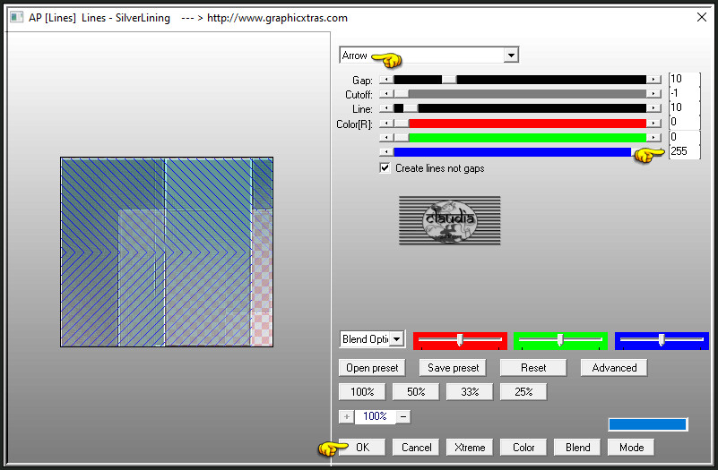 Effecten - Insteekfilters - AP [Lines] - Lines - SilverLining