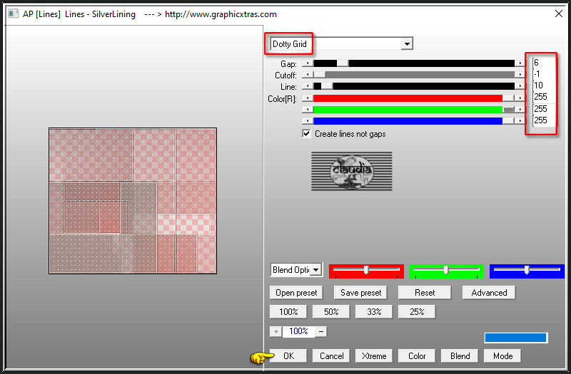 Effecten - Insteekfilters - AP [Lines] - Lines - SilverLining