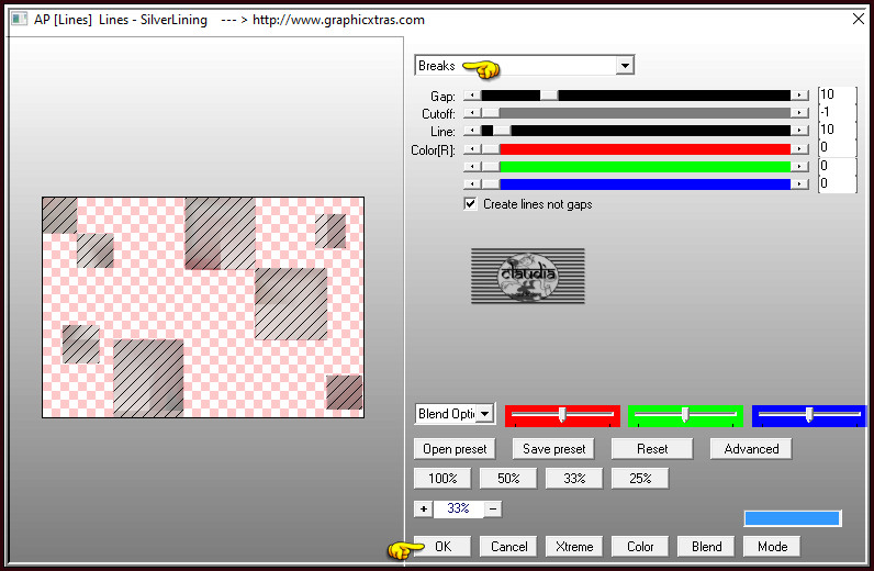 Effecten - Insteekfilters -AP [Lines] - Lines - SilverLining 