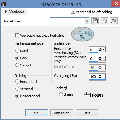 Effecten - Afbeeldingseffecten - Naadloze herhaling