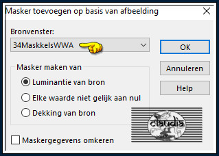 Lagen - Nieuwe maskerlaag - Uit afbeelding :