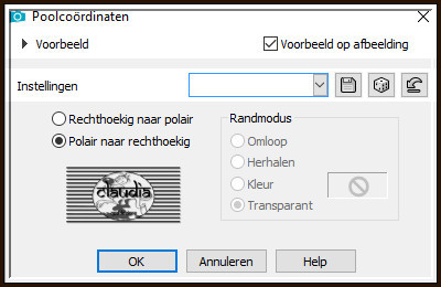 Effecten - Vervormingseffecten - Poolcoördinaten