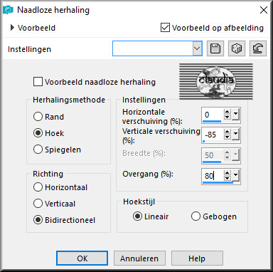 Effecten - Afbeeldingseffecten - Naadloze herhaling