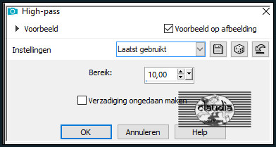 Effecten - Randeffecten - High-pass