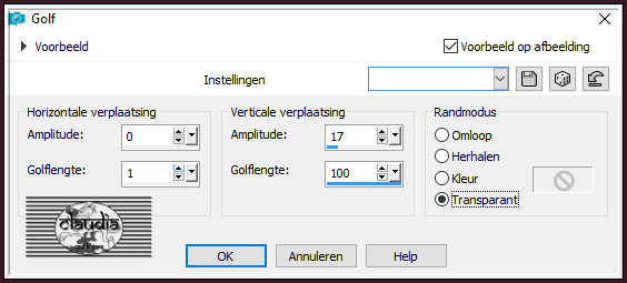 Effecten - Vervormingseffecten - Golf