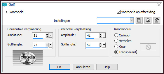 Effecten - Vervormingseffecten - Golf