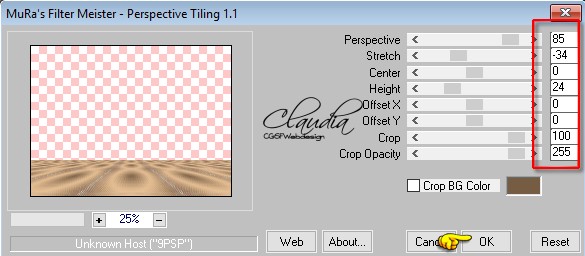 Effecten - Insteekfilters - MuRa's Meister - Perspective Tiling