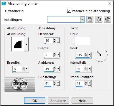 Effecten - 3D Effecten - Aschuining binnen