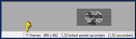 Als het goed is heb je nu in totaal 11 frames