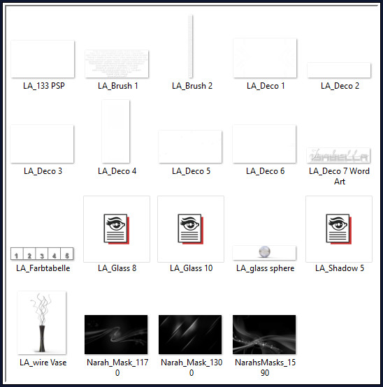 Inhoud Materialen Map