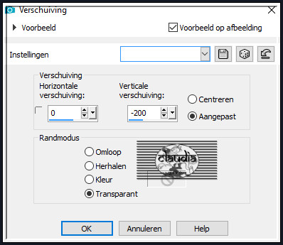 Effecten - Afbeeldingseffecten - Verschuiving