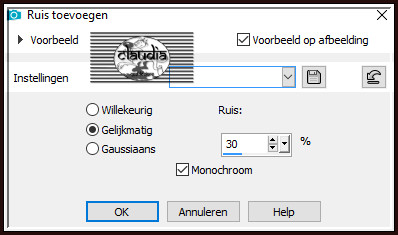 Aanpassen - Ruis toevoegen/verwijderen - Ruis toevoegen 