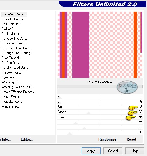 Effecten - Insteekfilters - <I.C. NET Software> - Filters Unlimited 2.0 - Andrew's Filter Collection 62 - Into Warp Zone