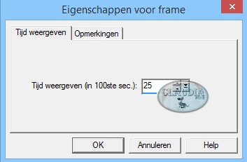 Animaties - Eigenschappen voor frame