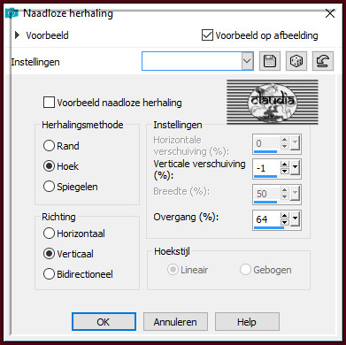 Effecten - Afbeeldingseffecten - Naadloze herhaling