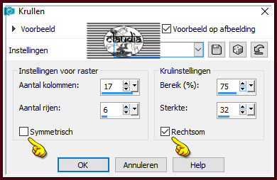 Effecten - Vervormingseffecten - Krullen