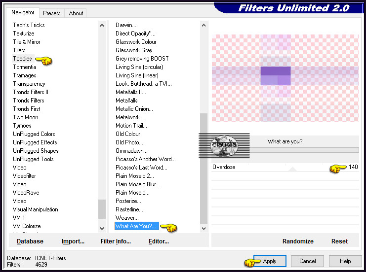 Effecten - Insteekfilters - <I.C.NET Software> - Filters Unlimited 2.0 - Toadies - What Are You?... :