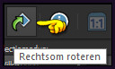 Klik 1 x op de knop "Rechtsom roteren" :