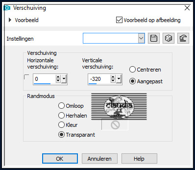 Effecten - Afbeeldingseffecten - Verschuiving