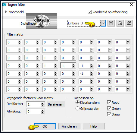 Effecten - Eigen filter - Emboss_3 :