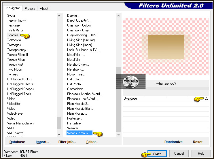 Effecten - Insteekfilters - <I.C.NET Software> - Filters Unlimited 2.0 - Toadies - What Are You?