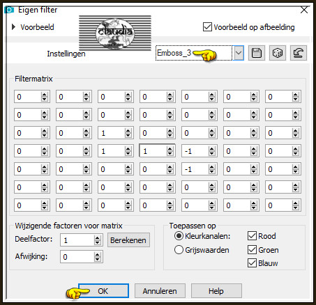 Effecten - Eigen filter - Emboss_3 :