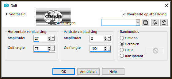 Effecten - Vervormingseffecten - Golf