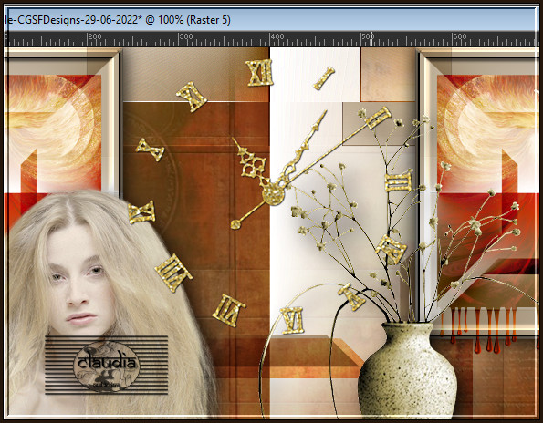 Plaats het tussen de 2 frames in