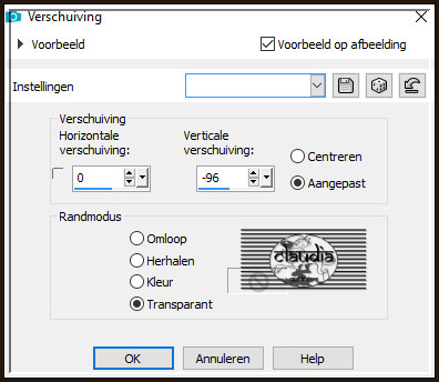 Effecten - Afbeeldingseffecten - Verschuiving