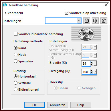 Effecten - Afbeeldingseffecten - Naadloze herhaling