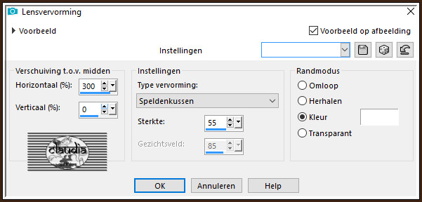 Effecten - Vervormingseffecten - Lensvervorming