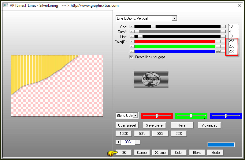 Effecten - Insteekfilters - AP [Lines] - Lines - SilverLining