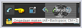 Klik 2 x op het "Ongedaan maken" pijltje 
