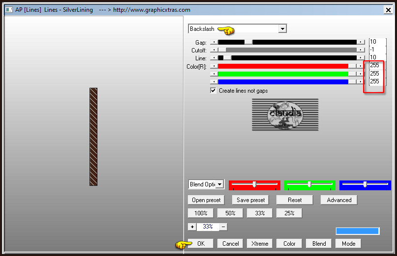 Effecten - Insteekfilters - AP [Lines] - Lines - SilverLining