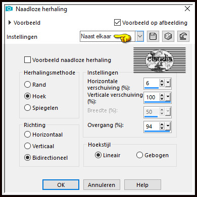 Effecten - Afbeeldingseffecten - Naadloze herhaling