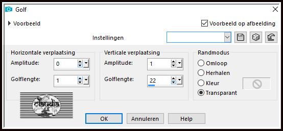 Effecten - Vervormingseffecten - Golf