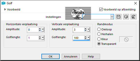 Effecten - Vervormingseffecten - Golf